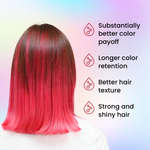 red semi permanent hair colour