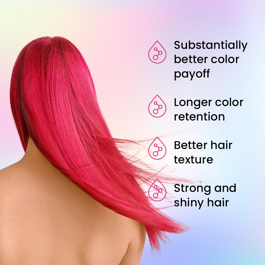 pink semi permanent hair colour