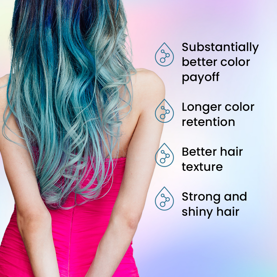 teal colour hair