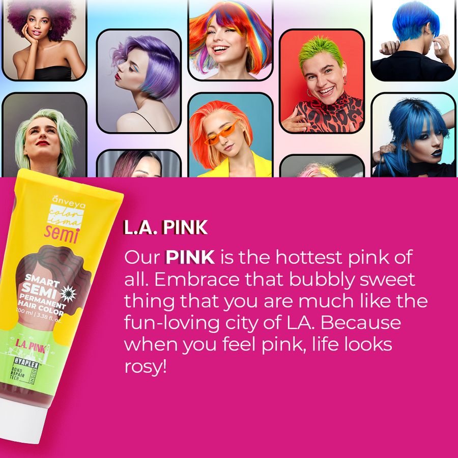semi permanent hair color pink