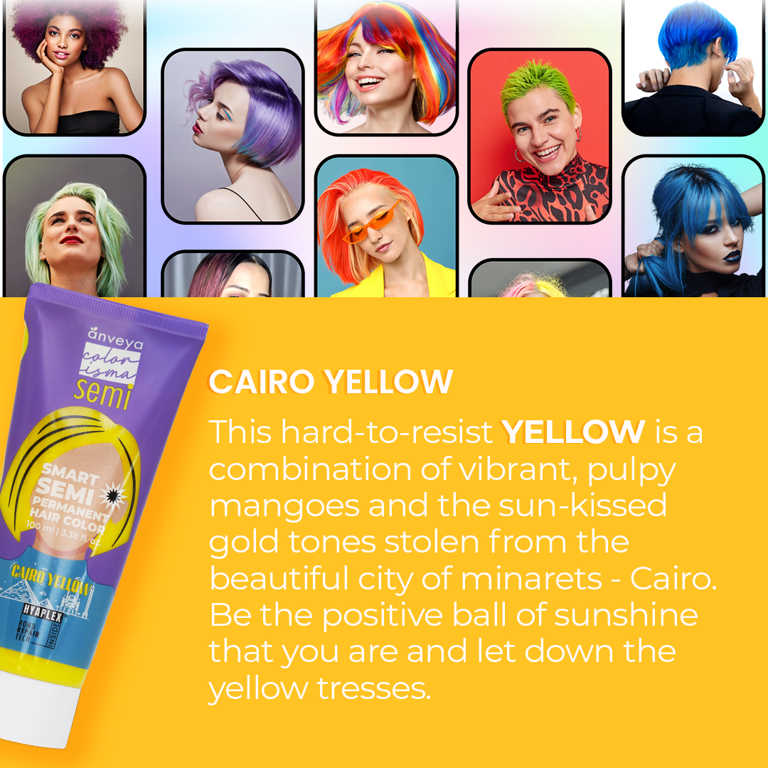 semi permanent yellow hair color