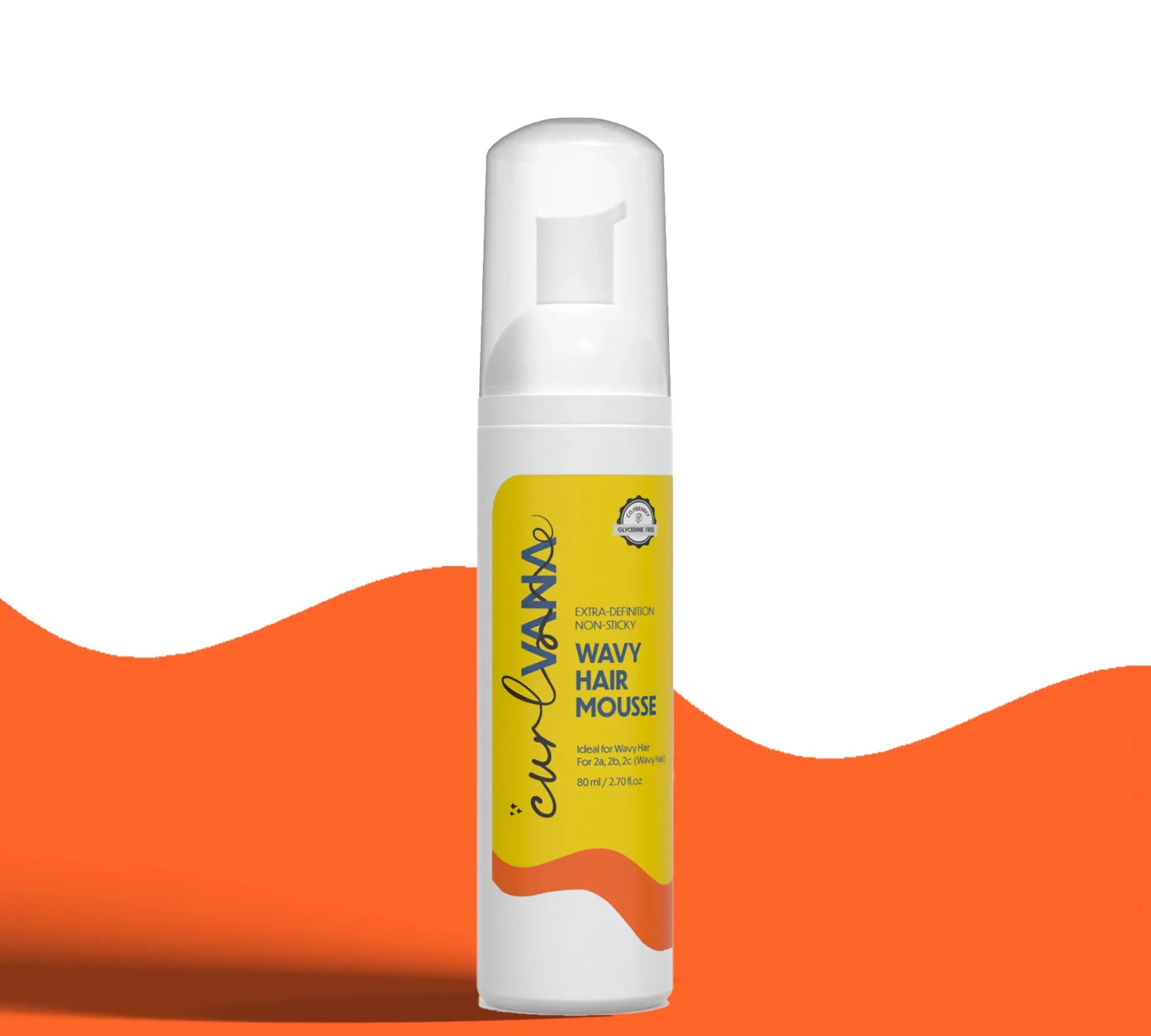 Curlvana Wavy Hair Mousse For 2A, 2B, 2C Hair Type