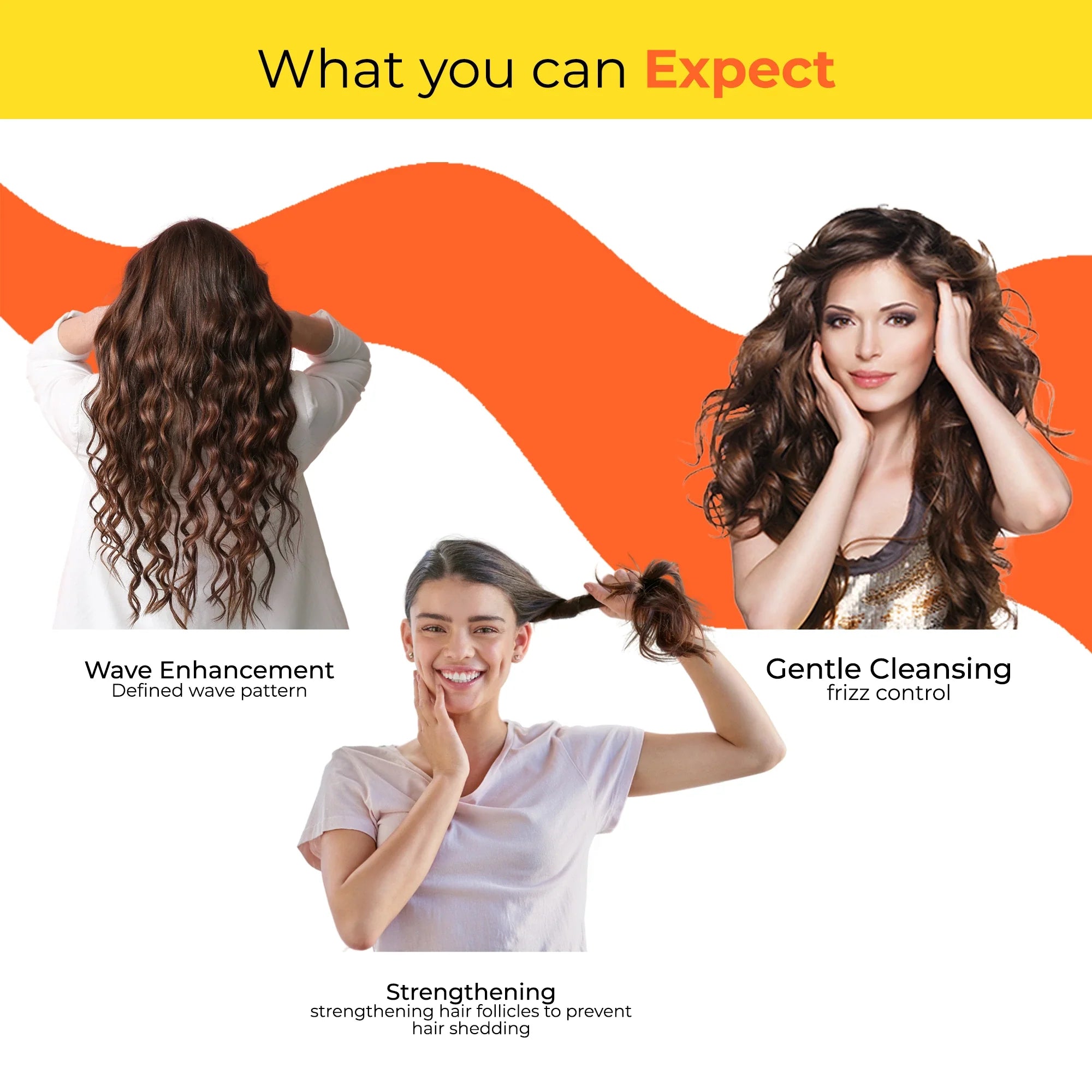 what you can expect from our wavy hair shampoo