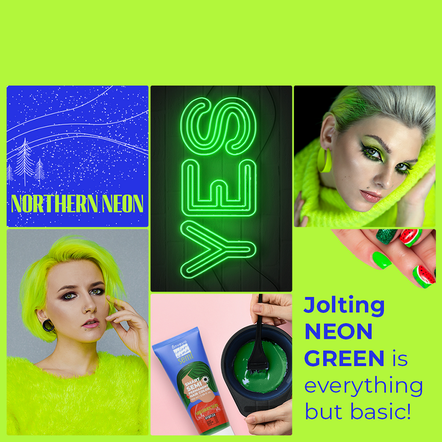 semi permanent hair color northern neon