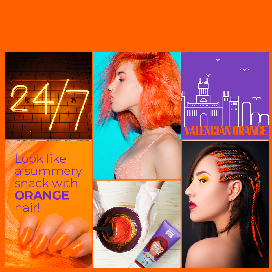 semi permanent hair color valencian orange