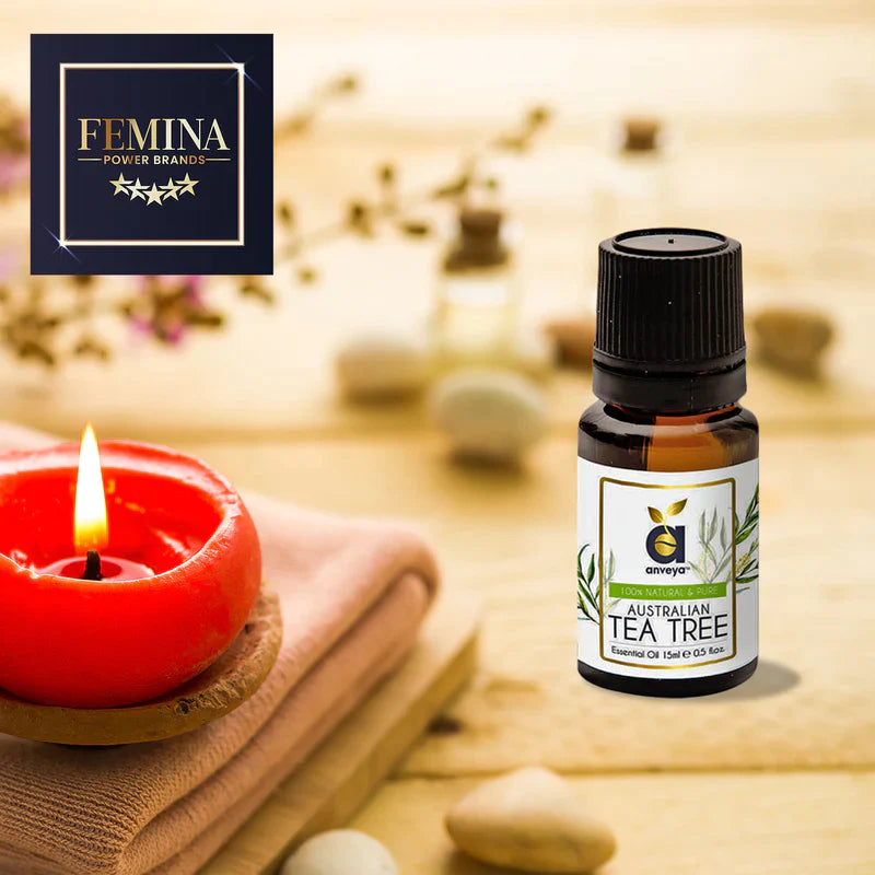 Anveya Australian Tea Tree Essential Oil For Hair Face Acne Scars