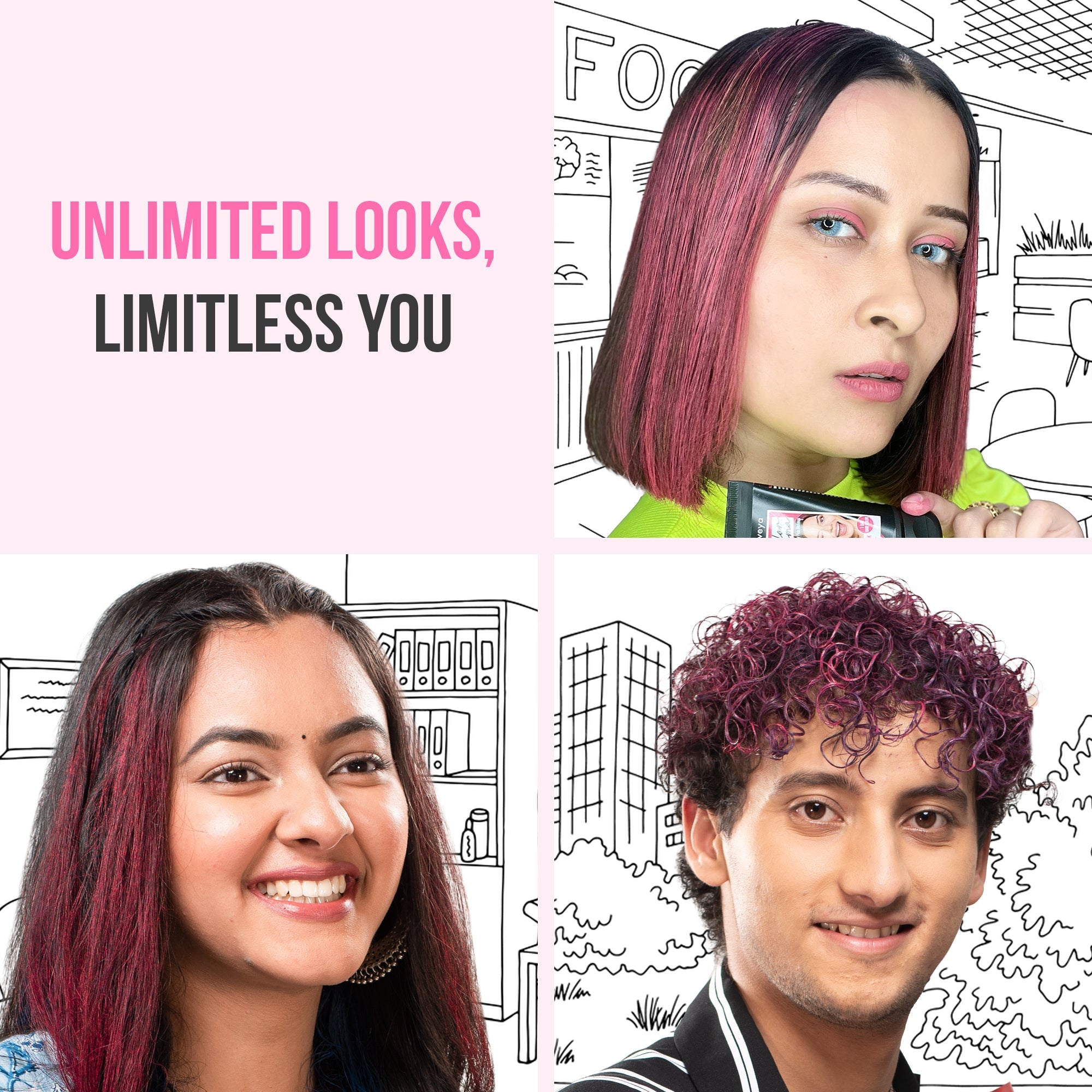 Temporary pink deals hair dye